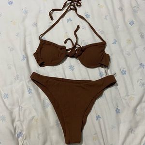 brown bikini
